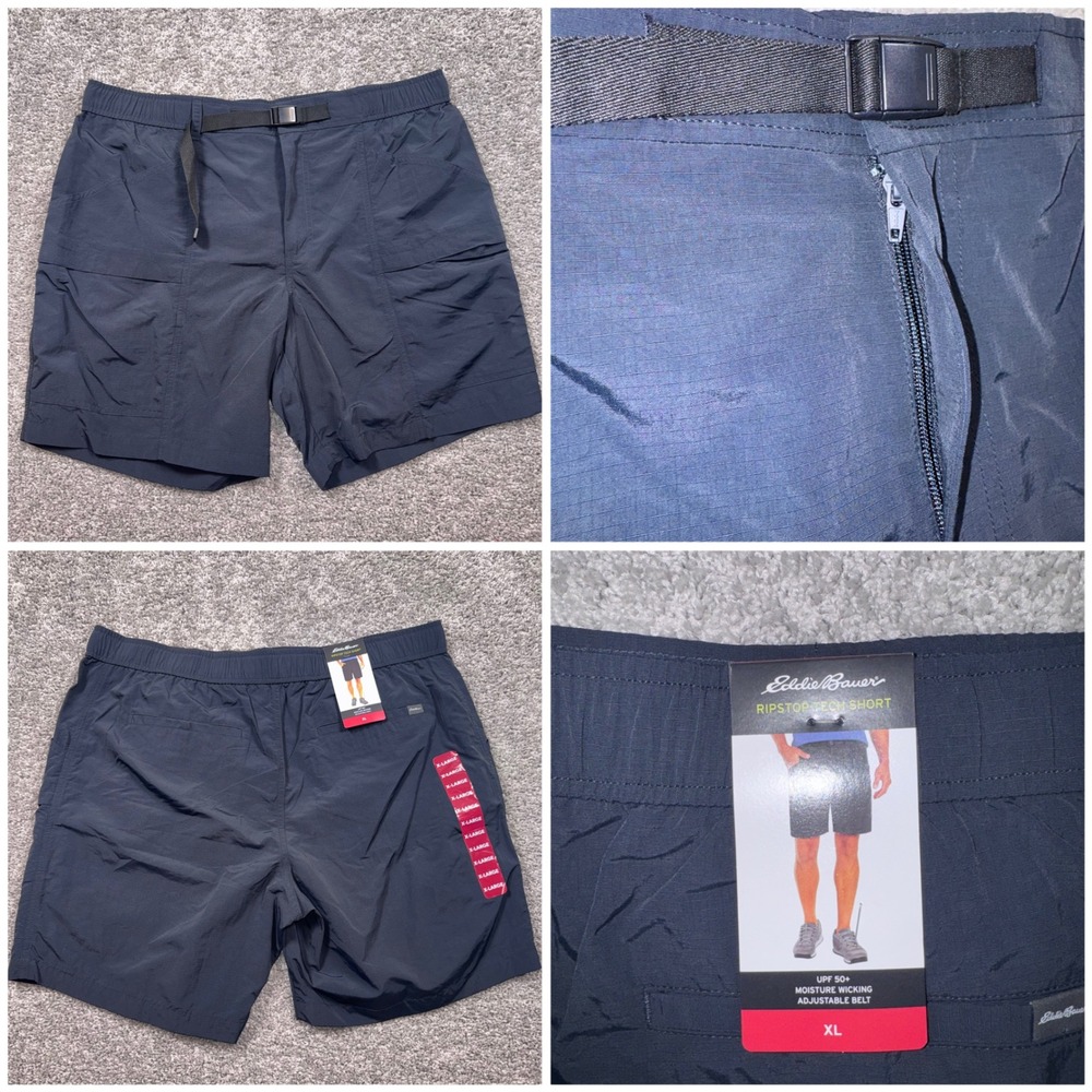 Eddie Bauer Men’s Ripstop Walking Shorts - Navy